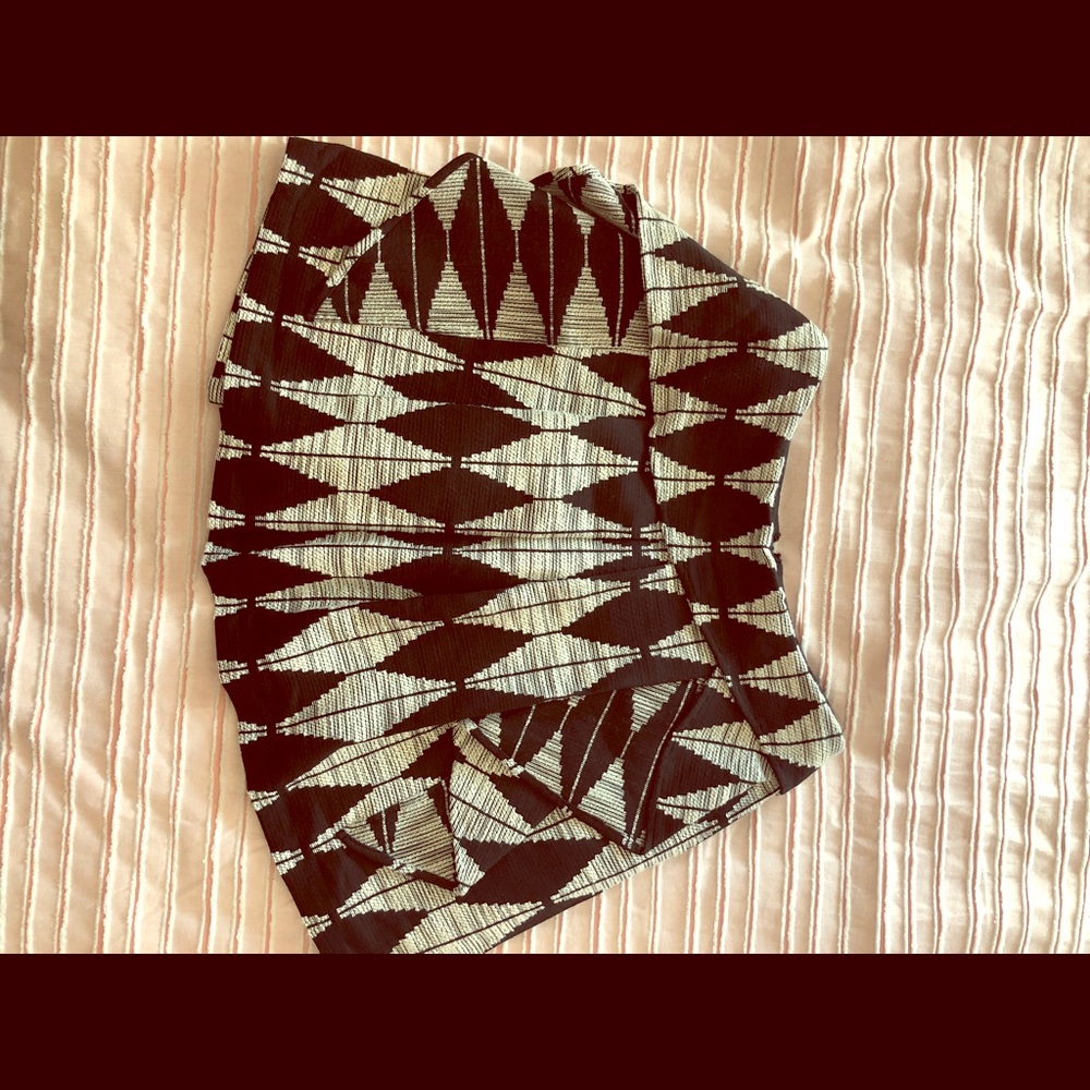 Banana Ruffle asymmetrical skirt